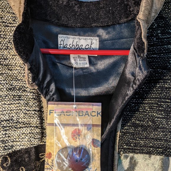 Flashback Renaissance Quilted Patchwork Jacket - Picture 4 of 5